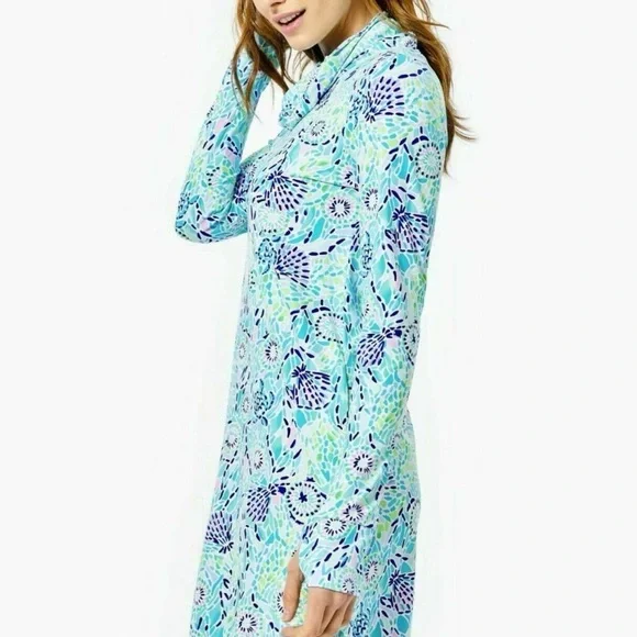 Lilly Pulitzer Size X-Large, Lilshield Spf 50 Meryl Chillylilly - Picture 4 of 4